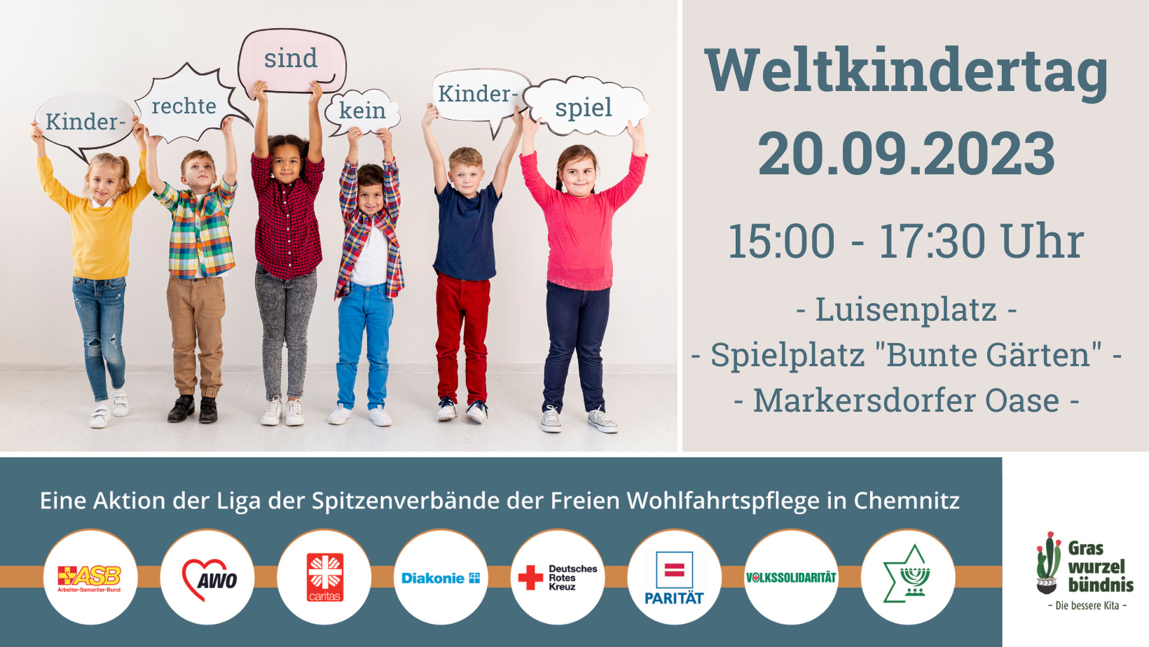 Aktionen zum Weltkindertag - KJF Chemnitz